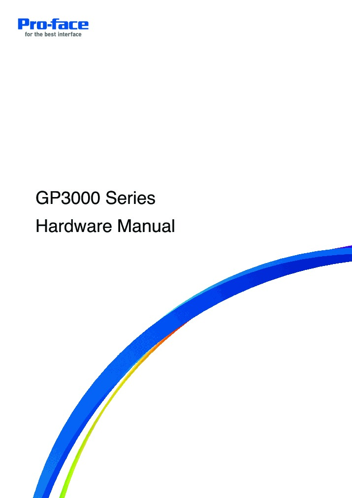 First Page Image of GP3000 Series Hardware Manual AGP3300-S1-D24-CA1M.pdf